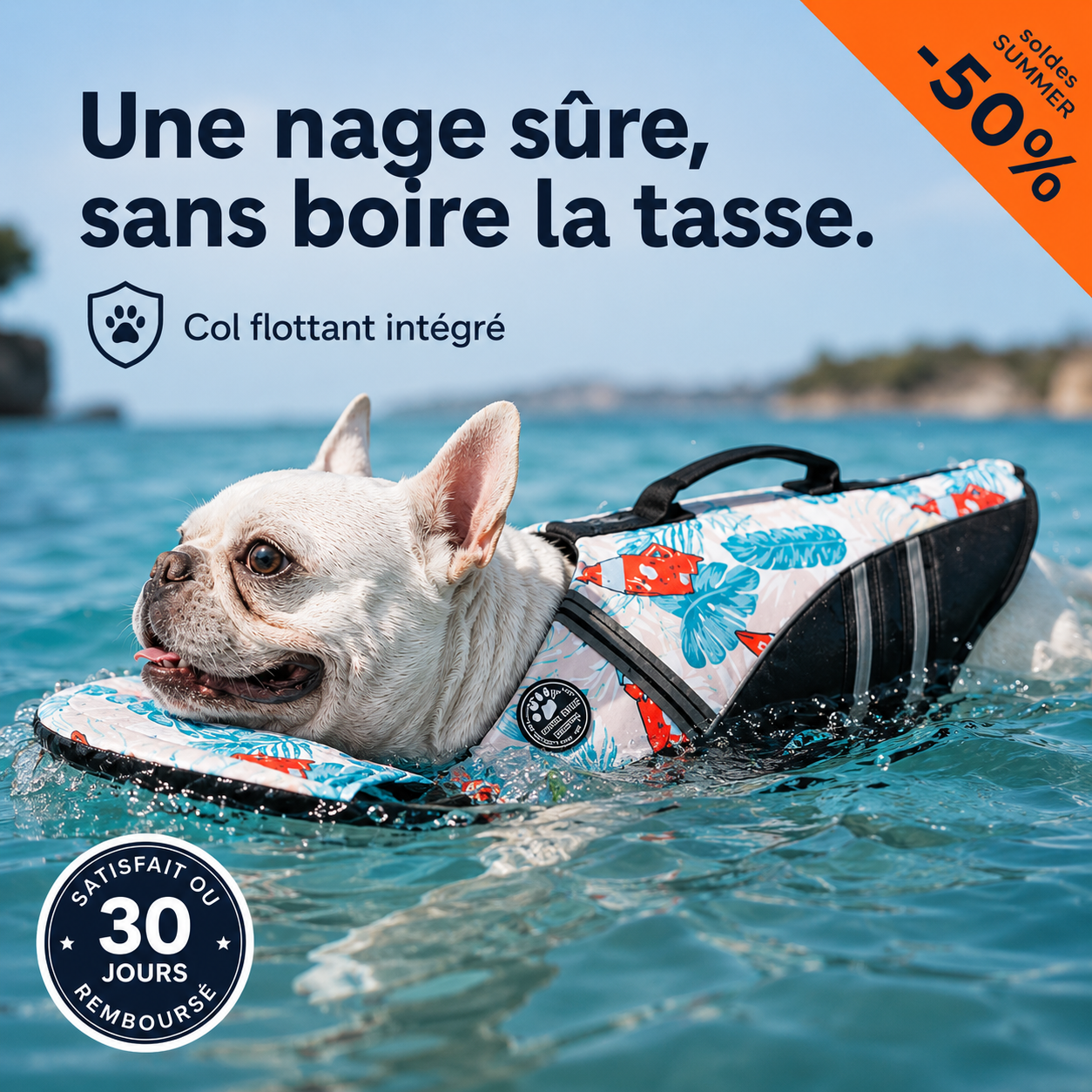 BubblePaw™ - Gilet de flottaison col anti-tasse
